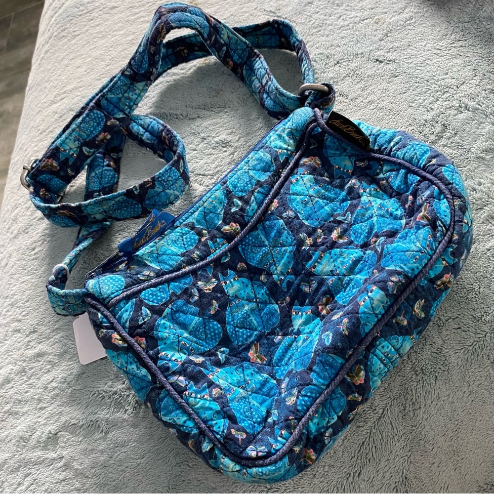 Vera Bradley Blue Butterfly Crossbody Bag